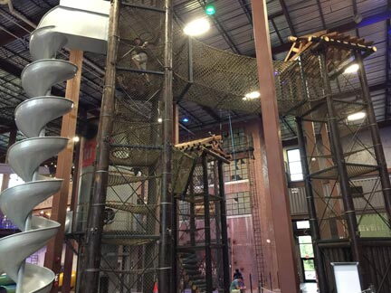 28 foot-Aluminum-Spiral-slide