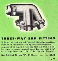Three Way End Fitting