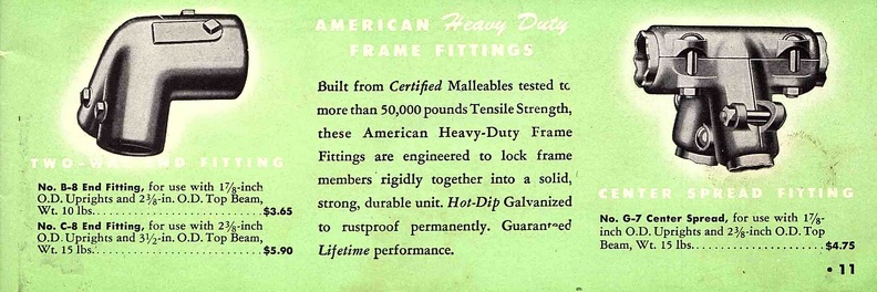 B C G Frame Fittings