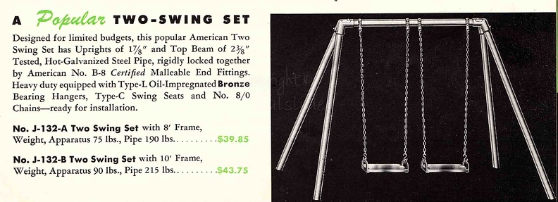 J-132 Two Swing Set