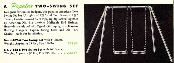 J-132 Two Swing Set