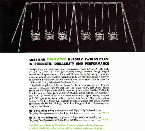 B143 B146 Nursery Swing