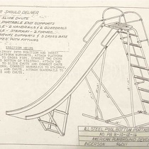All Steel Pool Bottom Portable Slide