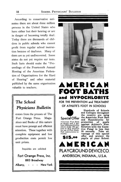 1935 American Footbath