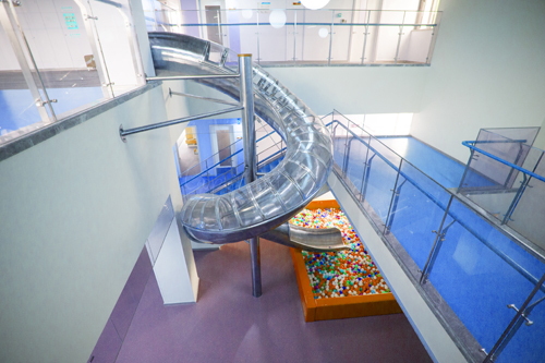 CMT6 Stainless Spiral Slide Ball Pit Exit