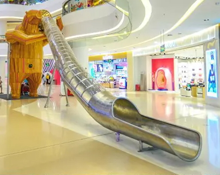 CMT16 Stainless Steel Straight Slide Shopping Mall