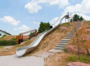CMT17 Stainless Steel Tube Trough Embankment Slide