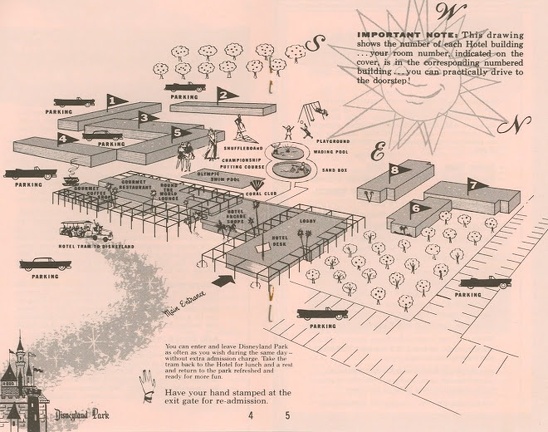 Disneyland Hotel Ca 1958 4