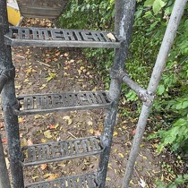 Stairs to D612 ca 1950 Abandoned