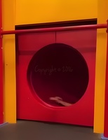 6353 Escape Room Tube Slide Dark Red