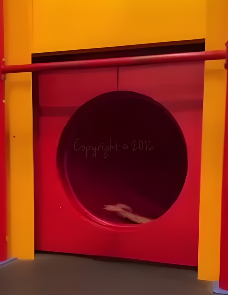 6353 Escape Room Tube Slide Dark Red