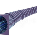 10.5 Ft Fiberglass Water Tube Slide – Enclosed Straight Configuration – Commercial Application