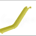 Fiberglass Single Lane Track Slide – Commercial Playground, 11' Deck Height 25