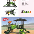 The Glee Garden Playground System Model KP-24024 Compact Multi-Activity Structure