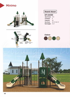 Round About Playground System Model KP-24030 Compact Climbing-Centered Structure