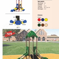 Leaps the Antelope Playground QS-24011 | Compact Toddler Playground for Ages 2-5