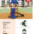 Willy Wildebeest Playground QS-24012 | Compact Preschool Playground with Slide and Climber for Ages 2-5