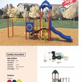 Swiftly Swordfish Playground QS-24014 | Compact Elementary Playground with Climber and Slide for Ages 5-12