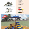 Pap’s Peregrine Playground QS-24021 | Medium Playground with Triple Slides, Shade, and Climbing for Ages 2-12