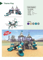 Unity Kingdom Playground KP-24096 | Large Themed Castle Playground with Towers, Tube Slides, and High Capacity for Ages 2-12