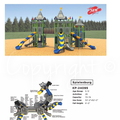 Spielenburg Castle-Themed Playground System Model KP-24095 Multi-Tower Adventure Structure