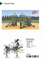 Spielenburg Castle-Themed Playground System Model KP-24095 Multi-Tower Adventure Structure