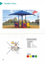 Creative Condo Toddler Playground System Model TT-24120 Ground-Level Play Structure
