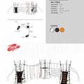 Large-Scale Traverse Climbing Playground System Castle Peak Model SU-7302