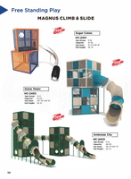 Freestanding vertical play systems designed for high-energy climbing, exploration, and multi-slide experiences.