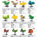 Freestanding playground riders designed for motion-based play, balance development, and early childhood engagement.
