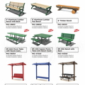Support elements that enhance comfort, accessibility, and usability of playground environments.