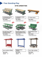 Support elements that enhance comfort, accessibility, and usability of playground environments.