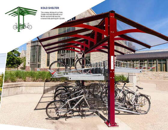 Kolo Shelter - Covered Bicycle Parking Shelter