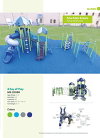 A Day of Play MX-22066 Expanded Activity Playground with Integrated Climbers