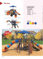 Quadrofrolic Playground System Model KP-24016 Compact Activity Structure
