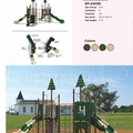 Round About Playground System Model KP-24030 Compact Climbing-Centered Structure