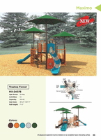Treetop Forest Playground System Model MX-24078 Multi-Level Play Structure